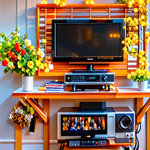 022_A TV sitting on top of a wooden stand..png